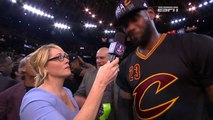 LeBron James Interview  Cavaliers vs Warriors  Game 7  June 19  NBA Finals