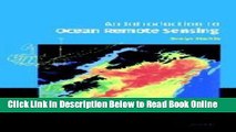 Read An Introduction to Ocean Remote Sensing  Ebook Free