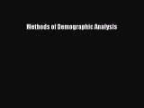 [PDF] Methods of Demographic Analysis PDF Free