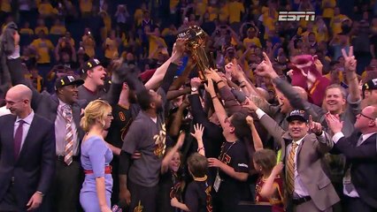 Trophy Presentation Ceremony  Cavaliers vs Warriors - Game 7  June 19, 2016  2016 NBA Finals (1)