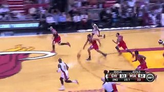 Lebron Alley-oop To Chris Anderson | Bulls vs. Heat | 10/29/13
