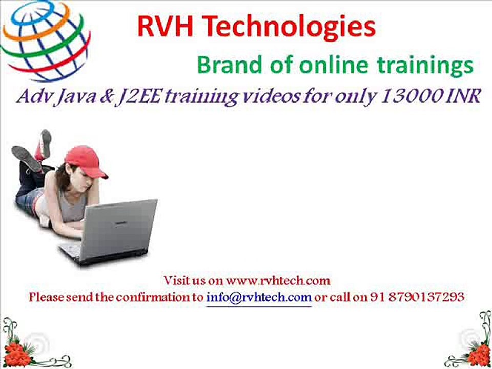 Adv Java and J2EE training videos for only 13000 INR