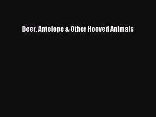 Read Deer Antelope & Other Hooved Animals Ebook Free