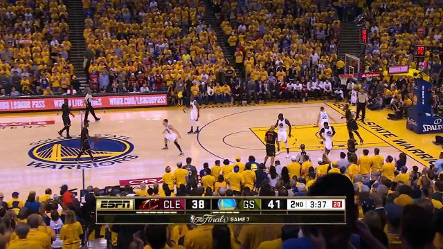 LeBron James Tough And-One Cavaliers vs Warriors - Game 7 June 19, 2016 NBA Finals