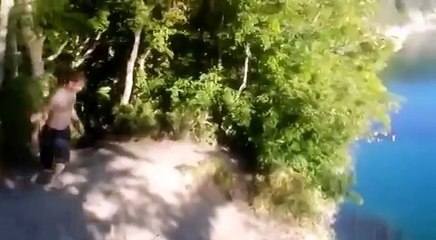 Прыжок со скалы Киселева Туапсе