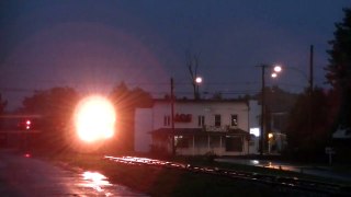 2011.08.28 Evening train, evening rain at Saint-Stanislas-de-Kostka