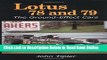 Read Lotus 78 and 79: The Ground Effect Cars  PDF Free