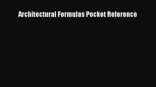 Read Book Architectural Formulas Pocket Reference ebook textbooks