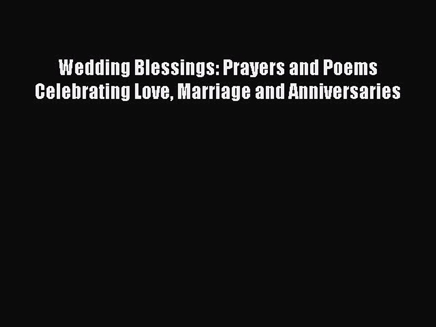 Download Wedding Blessings Prayers And Poems Celebrating Love