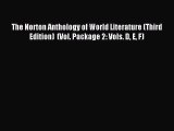 Download The Norton Anthology of World Literature (Third Edition)  (Vol. Package 2: Vols. D