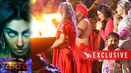 Paridhi and Manjulika's WITCH Fight in TEMPLE | Kawach | Colors | On Location