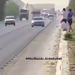 a man drive a car with owesome romance