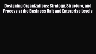 Read Designing Organizations: Strategy Structure and Process at the Business Unit and Enterprise