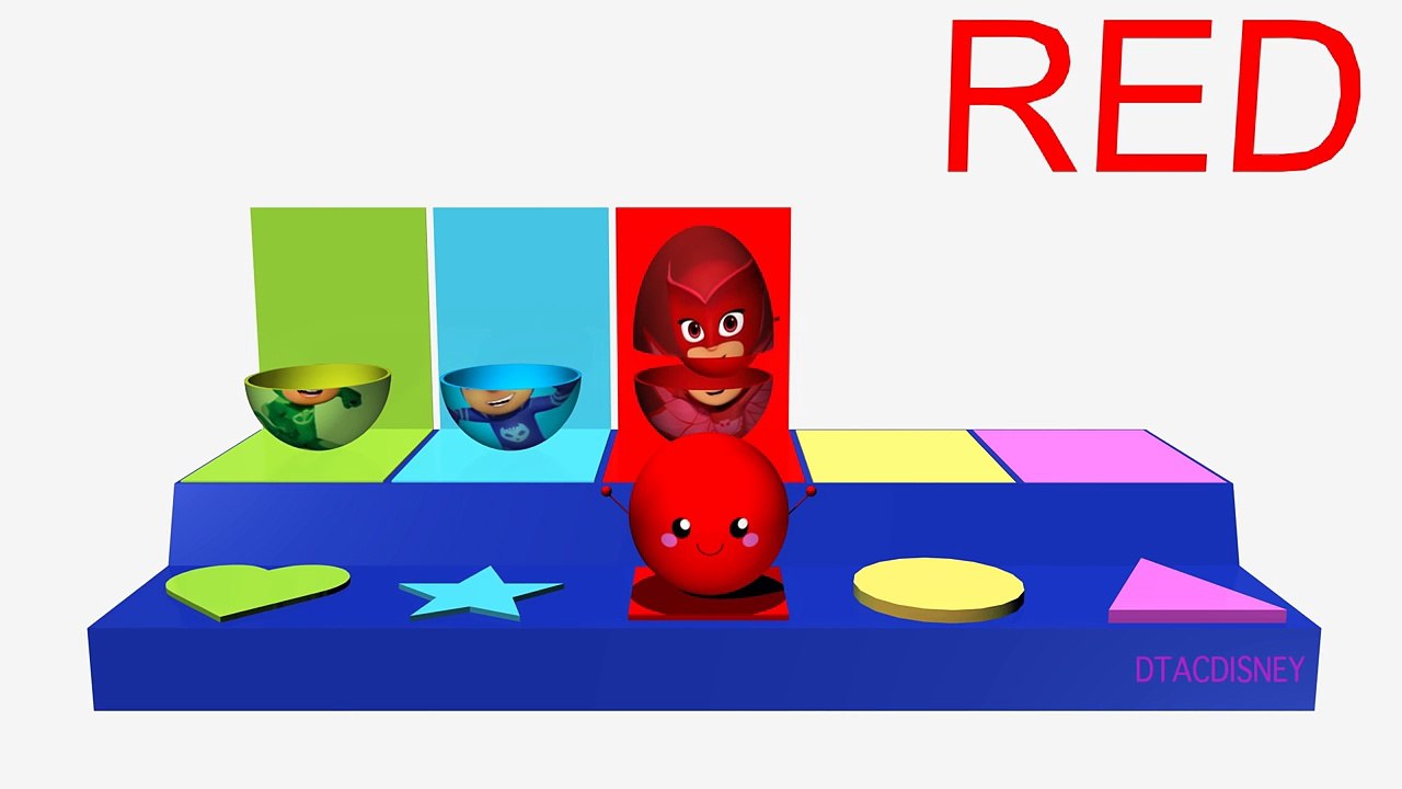 PJ MASKS POP-UP PALS TOYS - LEARN COLORS WITH HUGE PJ MASKS SURPRISE EGGS