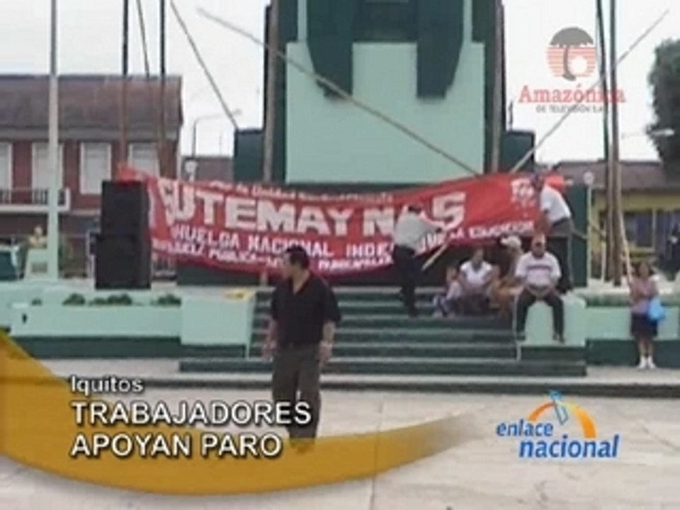 TRABAJADORES APOYAN PARO - IQUITOS