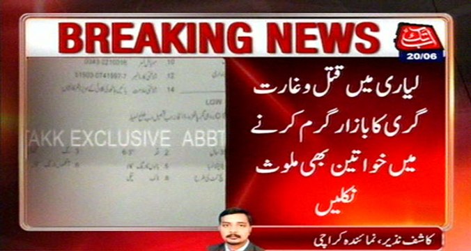 Karachi: Revelations About Presence Of Women Gangs In Lyari From Arrested Criminal