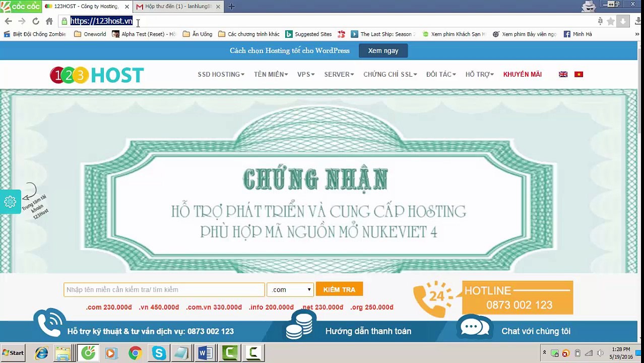 Hướng dẫn mua Hosting tại 123Host