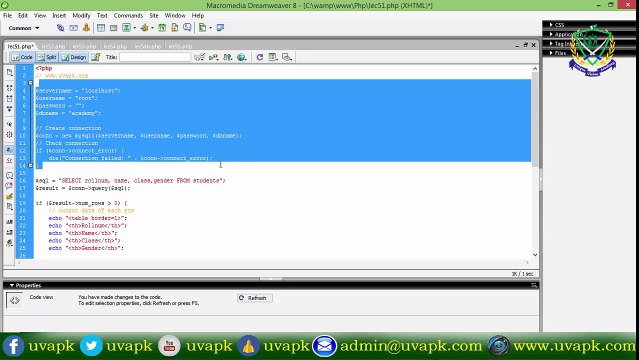 Lecture 50 how to get data from database in table PHP basic in hindi urdu