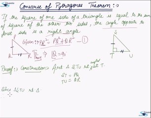 Converse of Pythagoras Theorem