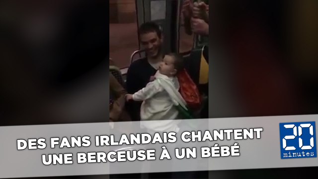 Euro 2016: Des supporters irlandais chantent une berceuse à un bébé
