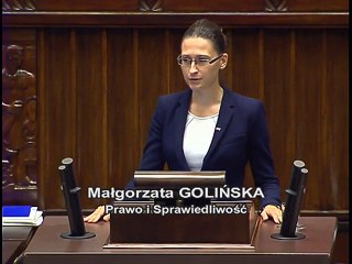 Poseł Małgorzata Golińska - Wystąpienie z dnia 09 czerwca 2016 roku.