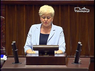 Poseł Małgorzata Pępek - Wystąpienie z dnia 09 czerwca 2016 roku.