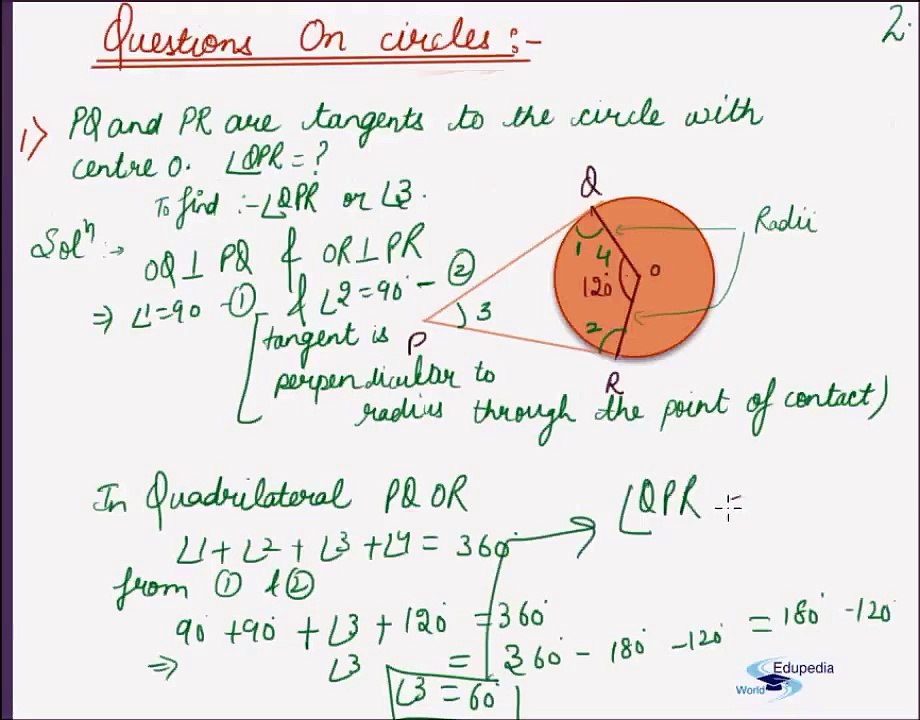 Questions on Circles