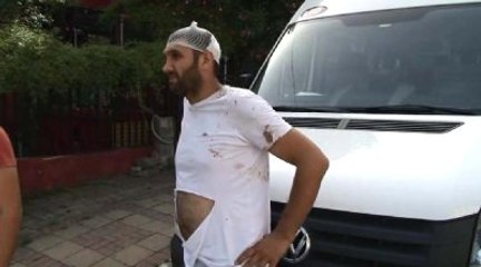 İnşaat İşçileriyle İki Kardeşin Kavgası Güvenlik Kamerasına Yansıdı