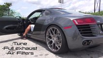 Tuned Audi R8 takes on Turbo BMW 1M Coupe(Rare)
