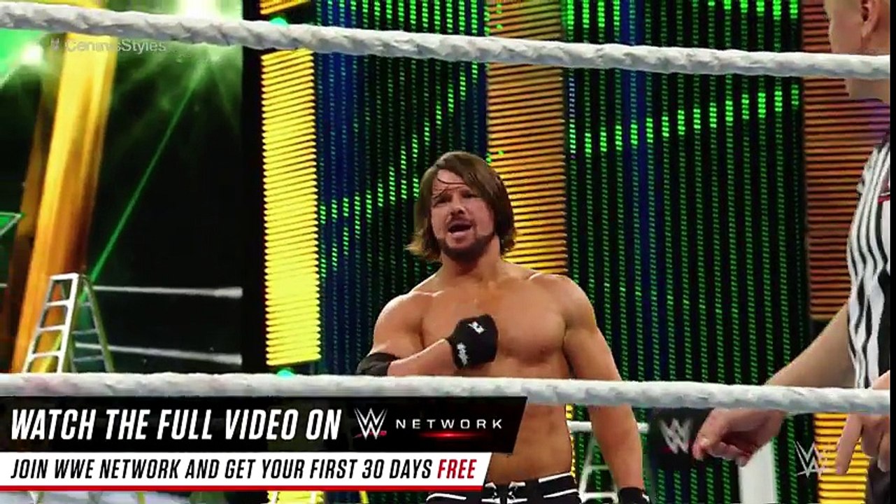 AJ Styles vs. John Cena- WWE Money in the Bank 2016 on WWE Network