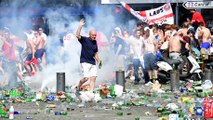 Fighting of Russian and English football Fans