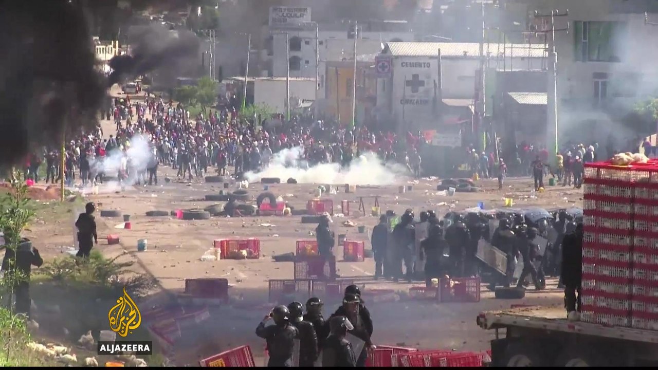 Mexico teachers' strike turns violent