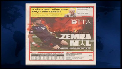 SHTYPI I DITES ME TITUJT KRYESORE TE GAZETAVE SHQIPTARE E HENE 20 QERSHOR 2016 LAJM