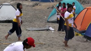 colegio 28 de julio-acampando en pozas de lisas-Ilo