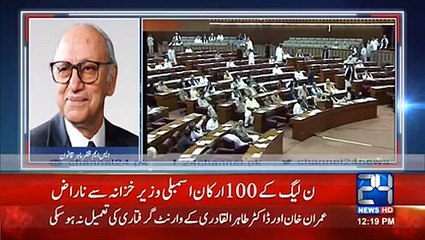 100 PMLN MNA's creating huge problem for govt  to approve budget