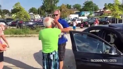 Son comportement héroïque sauve un chien enfermé dans une voiture en plein soleil