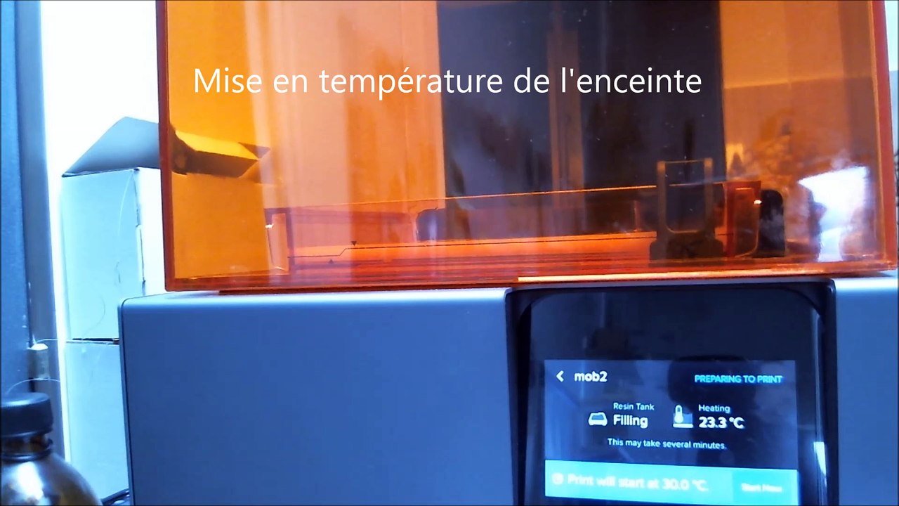 essai de la formlabs Form2 au Fab Lab