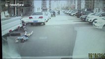 Girl hit by car in dramatic dashcam footage