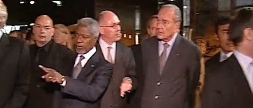 Jacques Chirac inaugure le musée du quai Branly