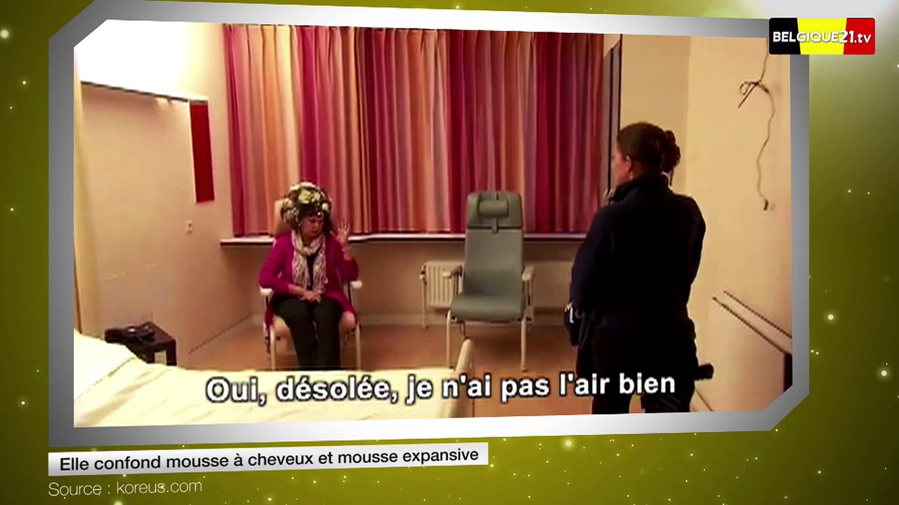 Elle confond mousse à cheveux et mousse expansive