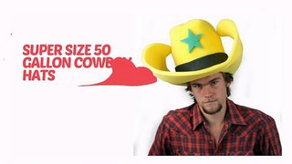 Super Size 50 Gallon Cowboy Hats - Yellow (28
