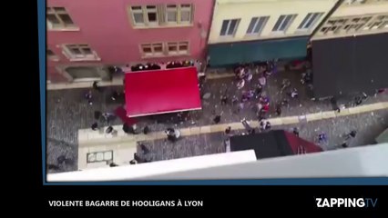 Download Video: Euro 2016 : Violente bagarre de hooligans à Lyon ! (Vidéo)