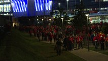 Euro 2016: Albania fans celebrate historic win over Romania