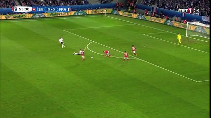 isviçre fransa maçında topun patladığı an