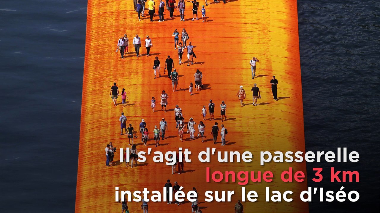 Christo invite les Italiens à marcher sur l'eau