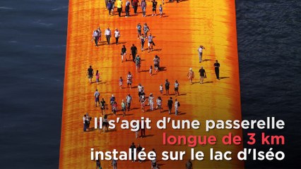 Christo invite les Italiens à marcher sur l'eau