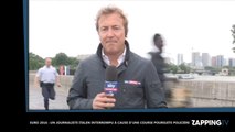 Euro 2016 : Un journaliste italien interrompu à cause d'une course poursuite policière (Vidéo)