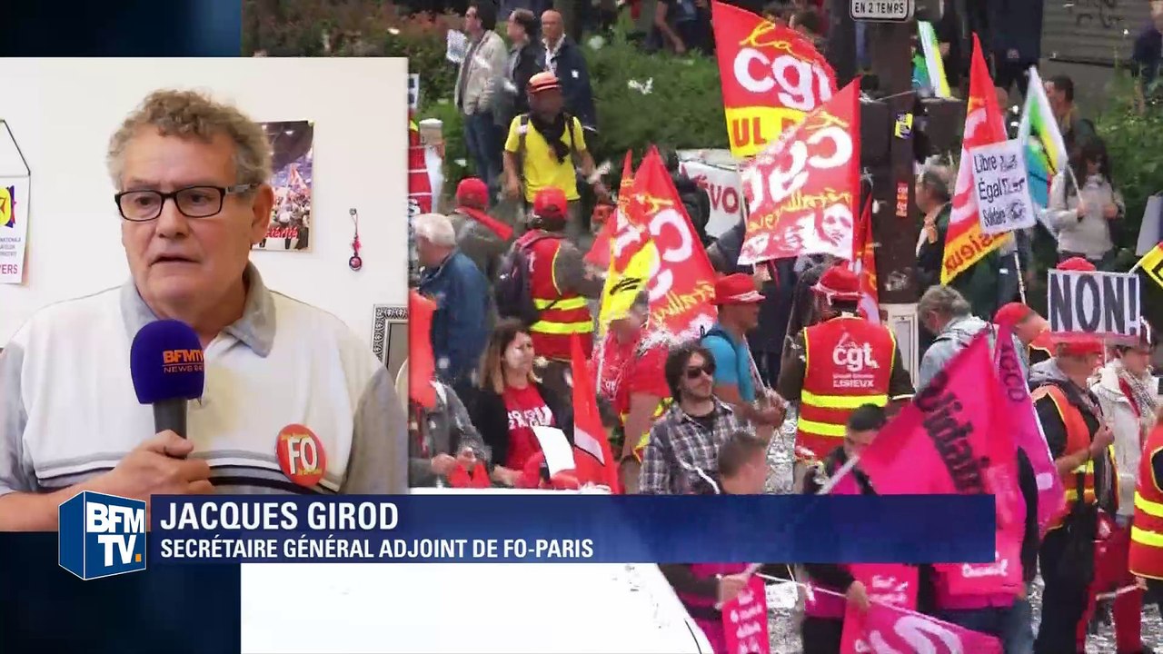 Jacques Girod (FO): "Les casseurs font des dégradations devant les forces de l'ordre"