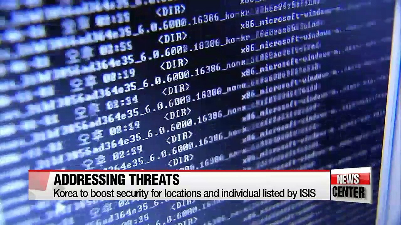 Korean officials announce counter-terrorism measures  in face of ISIS threats