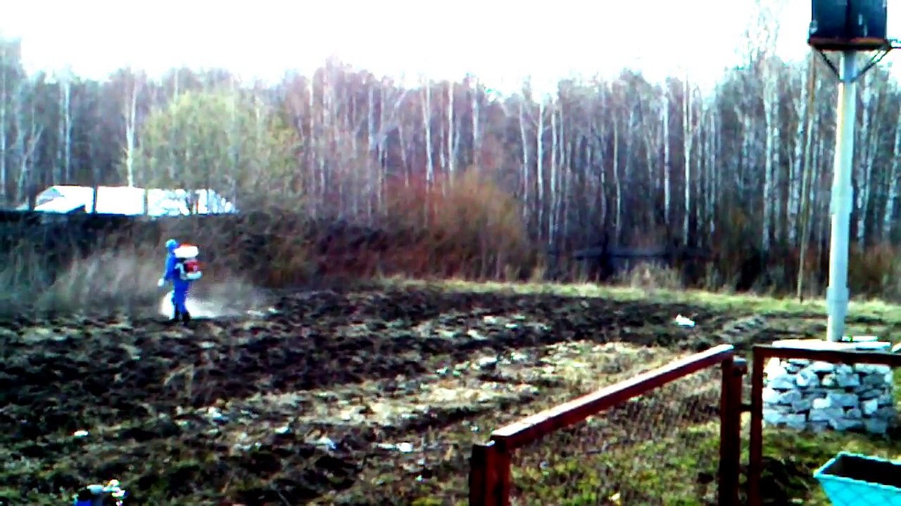 Как наша Дезстанция ДЕЗГАРАНТ 24 обрабатывает участок от клещей